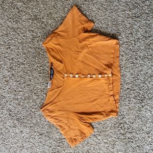 Orange Vintage crop top. Size Medium. Good quality.